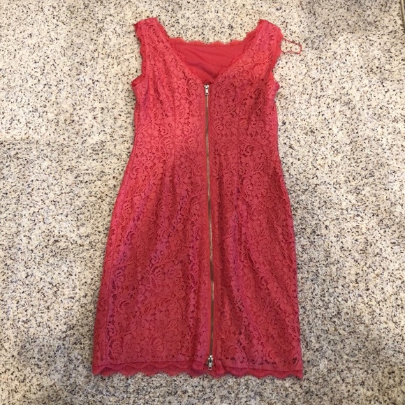 Salmon Adriana Papell dress - Picture 2 of 4